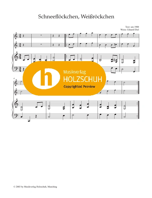 Schneeflöckchen, Weißröckchen